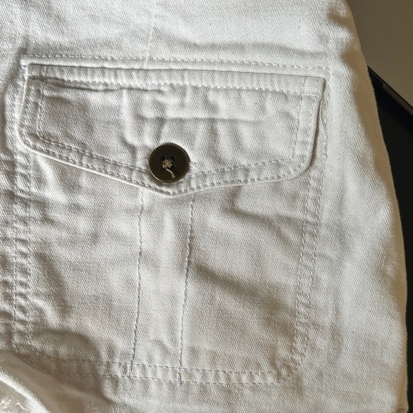 Harlow Cream Frayed Hem Jean Shorts - Picture 5 of 6